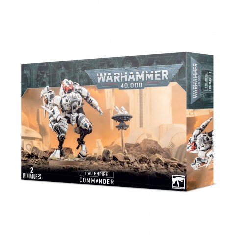 Warhammer 40,000 - T'au Empire Commander Warhammer 40,000 - T'au Empire Commander, T'au Commanders are elite leaders who pilot battlesuits of immense size and power